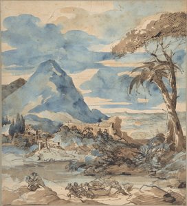 Paysage avec pêcheurs - Theodore Gericault
