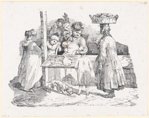 Le marchand de poissons endormi (The Sleeping Fishmonger) - Theodore Gericault