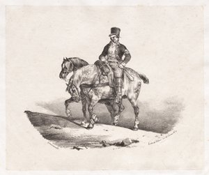 Facteur ou deux chevaux attelés - Theodore Gericault