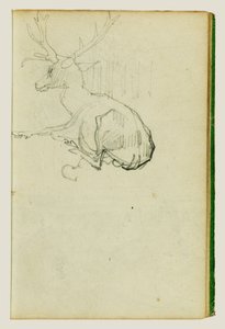 Cerf assis - Theodore Gericault