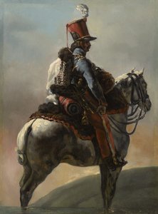 Étude après "Trompette des Hussards" - Theodore Gericault
