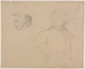 Étude de deux soldats - Theodore Gericault