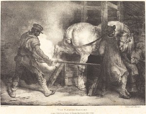 Le maréchal-ferrant flamand - Theodore Gericault