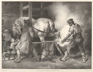 Le maréchal-ferrant flamand - Theodore Gericault