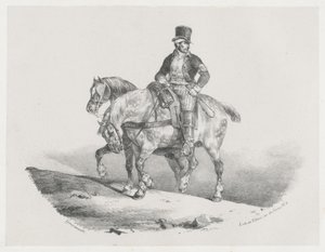 Un Postillon ou Les Deux Chevaux Harnachés (A Postilion or The Two Harnessed Horses)