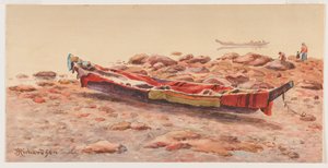 [Canoë du Nord-Ouest], probablement 1884-86 ou 1903-14 - Theodore J. Richardson