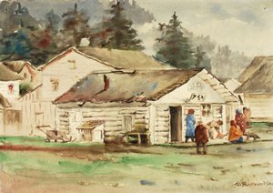 Le Marché des Trois Corbeaux, Sitka, 1889