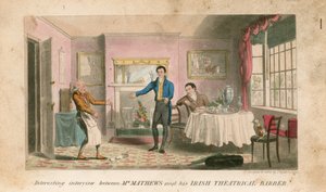 Un entretien intéressant entre M. Charles Matthews et son coiffeur théâtral irlandais