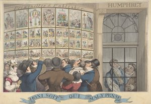 Honi. Soit. Qui. Mal. Y. Pense: La boutique de caricatures de G. Humphrey, 27 St. James..., 12 août 1821