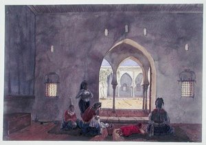 Un intérieur mauresque, Alger, vers 1835 - Theodore Leblanc