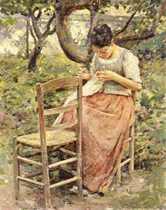 La couturière - Theodore Robinson