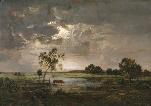 Paysage, vers 1842 (huile sur panneau) - Theodore Rousseau