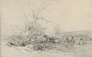 Arbres abattus - Theodore Rousseau