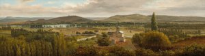 Paysage panoramique près de la rivière Moselle, vers 1830