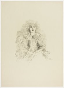 Une étude à la lumière de la lampe - Theodore Roussel