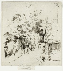 Jour férié, coin de Beaufort Street, Chelsea - Theodore Roussel