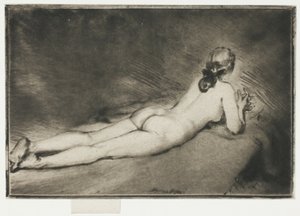 Figure nue allongée