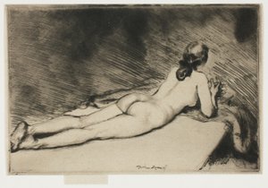 Figure nue allongée - Theodore Roussel