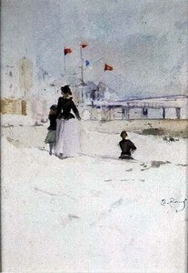 Sur la plage - Theodore Roussel