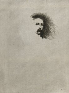 Portrait de Basil Gotto (version en noir et blanc) - Theodore Roussel