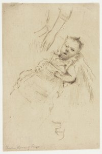 Portrait de Margery Chambers, âgée de dix semaines - Theodore Roussel