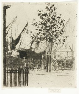 Le coin de la rue Luna, Chelsea Embankment - Theodore Roussel