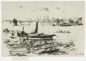 Le bateau à vapeur, Chelsea Embankment - Theodore Roussel