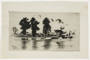 La Tamise, soir - Theodore Roussel