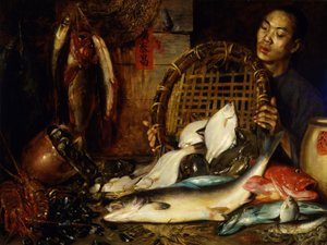 La poissonnerie chinoise - Theodore Wores