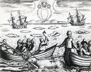Aurore boréale et chasse à l