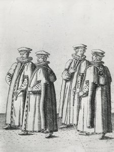 Épiciers dans le cortège funèbre de Sir Philip Sidney en route vers la cathédrale Saint-Paul - Theodore de Bry