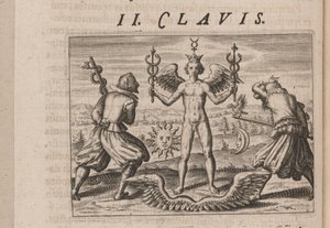 Illustration pour Tripvs avrevs, hoc est, Tres tractatvs chymici selectissimi.., 1618 - Theodore de Bry