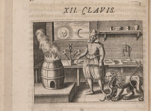 Illustration pour Tripvs avrevs, hoc est, Tres tractatvs chymici selectissimi - Theodore de Bry