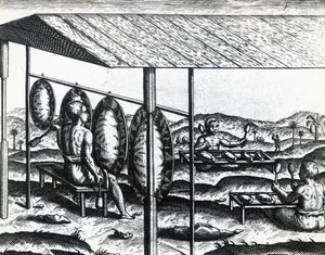 Instruments de musique javanais, par Theodor de Bry (1528-1598), gravure