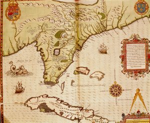 Carte de la Floride et de Cuba