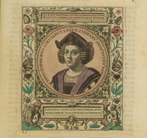 Portrait de Christophe Colomb, 1595
