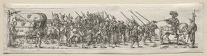 Soldats en marche - Theodore de Bry