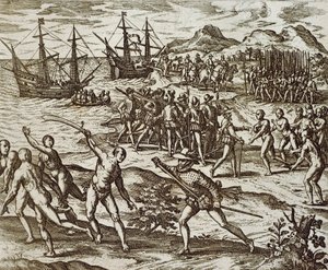 Les Espagnols en Amérique - Theodore de Bry