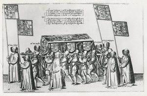 Cortège funèbre de Sir Philip Sidney en route vers la cathédrale Saint-Paul - Theodore de Bry