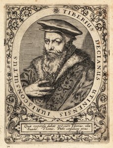 Tiberio Deciani, juriste italien - Theodore de Bry