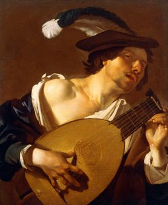 Un joueur de luth - Theodore van Baburen