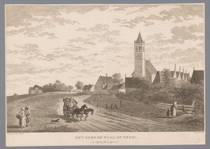 Vue du village de De Waal à Texel