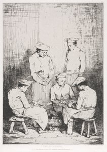 Les éplucheurs de pommes de terre - Theodule Ribot