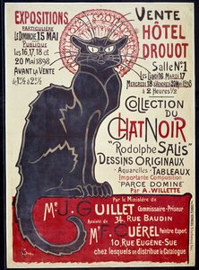 Affiche publicitaire annonçant la vente à l