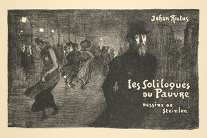 Prospectus de Librarie et de Journaux: les soliloques du Pauvre par Jehan Rictus - Théophile Alexandre Steinlen