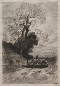 Retour du troupeau, vers 1870