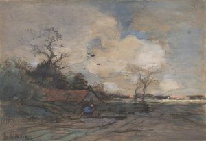 Paysage avec un cottage