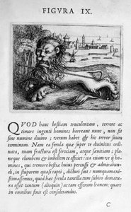 Figure de prophétie IX de Prognosticatio Eximii Doctoris Paracelsi, 1536