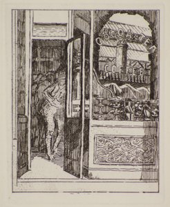 Café-bar, 20e siècle - Therese Lessore