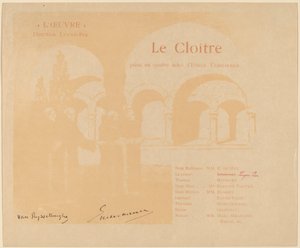 Le Cloître - Théo van Rysselberghe